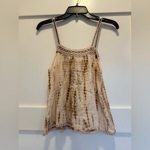 American Eagle Outfitters Beige and Brown Camisole